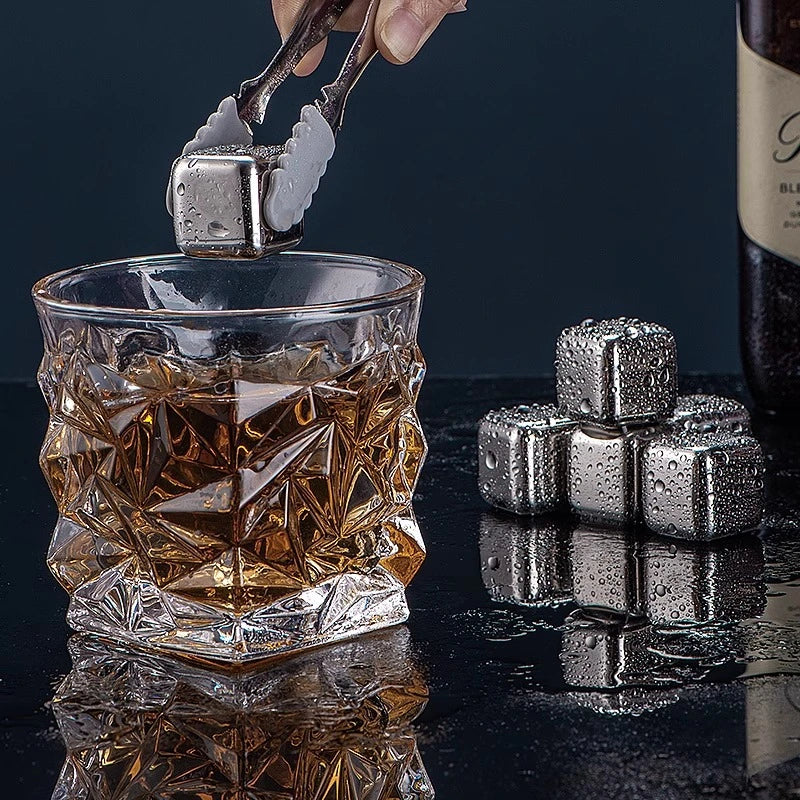 KIT - Cubos de gelo aço inoxidável -Silver-Ice
