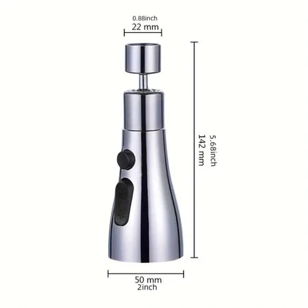 ADAPTADOR DE TORNEIRA 360 GRAUS 3 JATOS - LIMPAPRO