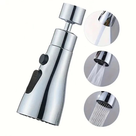 ADAPTADOR DE TORNEIRA 360 GRAUS 3 JATOS - LIMPAPRO